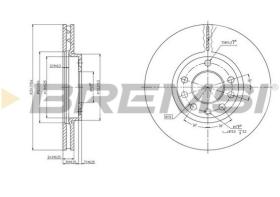 BREMSI CD7191V - DISCHI FRENO - BRAKE DISCS