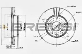 BREMSI CD7192V - DISCHI FRENO - BRAKE DISCS