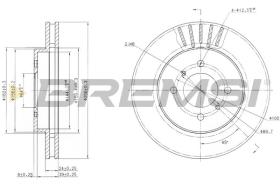 BREMSI CD7193V - DISCHI FRENO - BRAKE DISCS