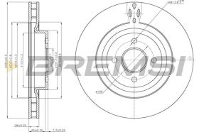 BREMSI CD7200V - DISCHI FRENO - BRAKE DISCS