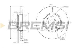 BREMSI CD7201V - DISCHI FRENO - BRAKE DISCS