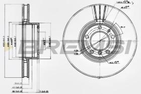 BREMSI CD7202V - DISCHI FRENO - BRAKE DISCS
