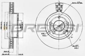 BREMSI CD7203V - DISCHI FRENO - BRAKE DISCS