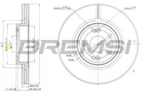 BREMSI CD7205V - DISCHI FRENO - BRAKE DISCS