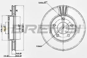 BREMSI CD7209V - DISCHI FRENO - BRAKE DISCS