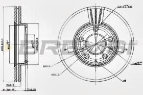 BREMSI CD7210V - DISCHI FRENO - BRAKE DISCS