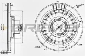BREMSI CD7212V - DISCHI FRENO - BRAKE DISCS