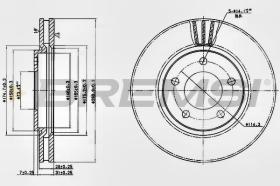 BREMSI CD7214V - DISCHI FRENO - BRAKE DISCS