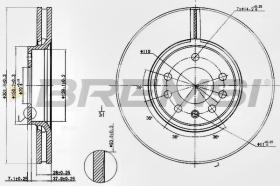 BREMSI CD7215V - DISCHI FRENO - BRAKE DISCS