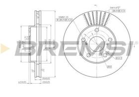 BREMSI CD7216V - DISCHI FRENO - BRAKE DISCS