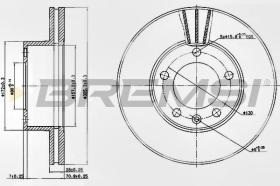 BREMSI CD7217V - DISCHI FRENO - BRAKE DISCS