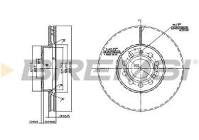 BREMSI CD7218V - DISCHI FRENO - BRAKE DISCS