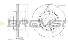 BREMSI CD7220V - DISCHI FRENO - BRAKE DISCS