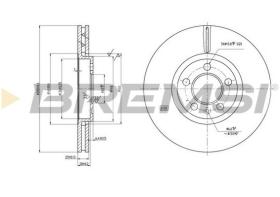 BREMSI CD7221V - DISCHI FRENO - BRAKE DISCS