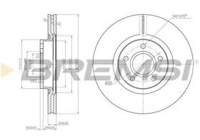 BREMSI CD7225V - DISCHI FRENO - BRAKE DISCS