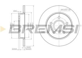 BREMSI CD7226S - DISCHI FRENO - BRAKE DISCS