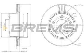 BREMSI CD7228V - DISCHI FRENO - BRAKE DISCS