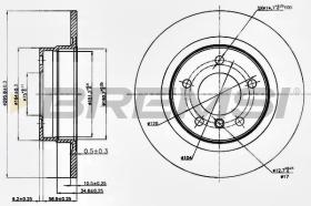 BREMSI CD7230S - DISCHI FRENO - BRAKE DISCS