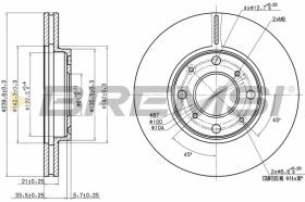 BREMSI CD7231V - DISCHI FRENO - BRAKE DISCS