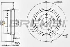 BREMSI CD7234S - DISCHI FRENO - BRAKE DISCS