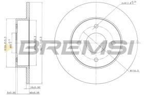 BREMSI CD7235S - DISCHI FRENO - BRAKE DISCS
