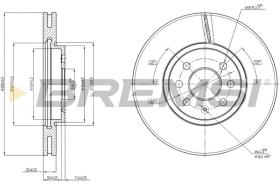 BREMSI CD7236V - DISCHI FRENO - BRAKE DISCS