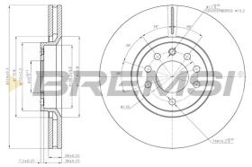 BREMSI CD7237V - DISCHI FRENO - BRAKE DISCS