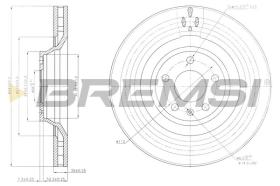 BREMSI CD7238V - DISCHI FRENO - BRAKE DISCS