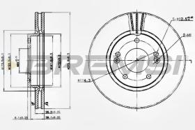 BREMSI CD7239V - DISCHI FRENO - BRAKE DISCS