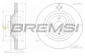 BREMSI CD7240V - DISCHI FRENO - BRAKE DISCS