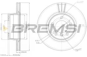 BREMSI CD7241V - DISCHI FRENO - BRAKE DISCS