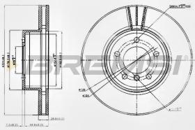 BREMSI CD7242V - DISCHI FRENO - BRAKE DISCS