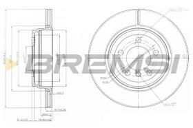 BREMSI CD7244V - DISCHI FRENO - BRAKE DISCS