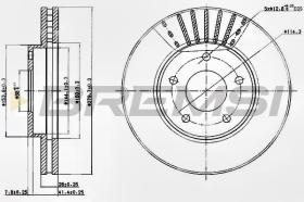 BREMSI CD7249V - DISCHI FRENO - BRAKE DISCS