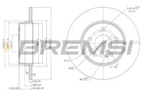 BREMSI CD7251S - DISCHI FRENO - BRAKE DISCS