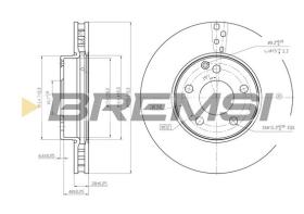 BREMSI CD7252V - DISCHI FRENO - BRAKE DISCS