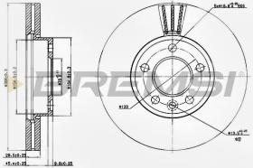 BREMSI CD7253V - DISCHI FRENO - BRAKE DISCS