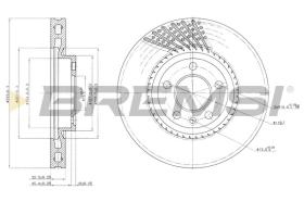 BREMSI CD7254V - DISCHI FRENO - BRAKE DISCS
