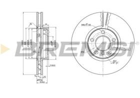 BREMSI CD7256V - DISCHI FRENO - BRAKE DISCS