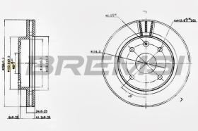 BREMSI CD7257V - DISCHI FRENO - BRAKE DISCS