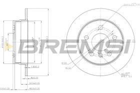 BREMSI CD7258S - DISCHI FRENO - BRAKE DISCS