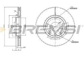 BREMSI CD7261V - DISCHI FRENO - BRAKE DISCS