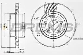 BREMSI CD7263V - DISCHI FRENO - BRAKE DISCS