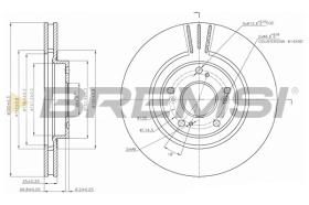 BREMSI CD7266V - DISCHI FRENO - BRAKE DISCS