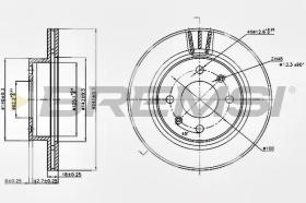BREMSI CD7268V - DISCHI FRENO - BRAKE DISCS