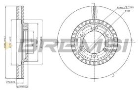 BREMSI CD7269V - DISCHI FRENO - BRAKE DISCS