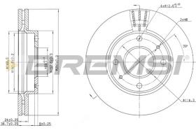 BREMSI CD7270V - DISCHI FRENO - BRAKE DISCS