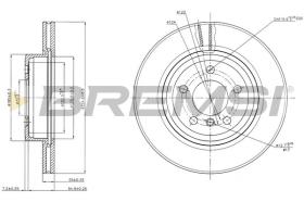 BREMSI CD7271V - DISCHI FRENO - BRAKE DISCS