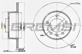 BREMSI CD7272S - DISCHI FRENO - BRAKE DISCS