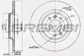 BREMSI CD7275S - DISCHI FRENO - BRAKE DISCS